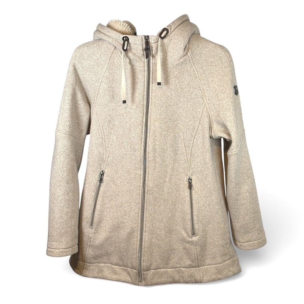 1 Madison Expedition Heritage Collection Oatmeal Knit Sherpa Hood Jacket L/G
